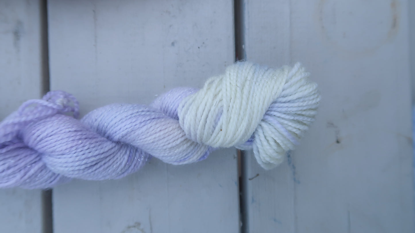 BLUEBERRY CHEESECAKE Handdyed Yarn from The Ice Cream Collection // Dyed to Order