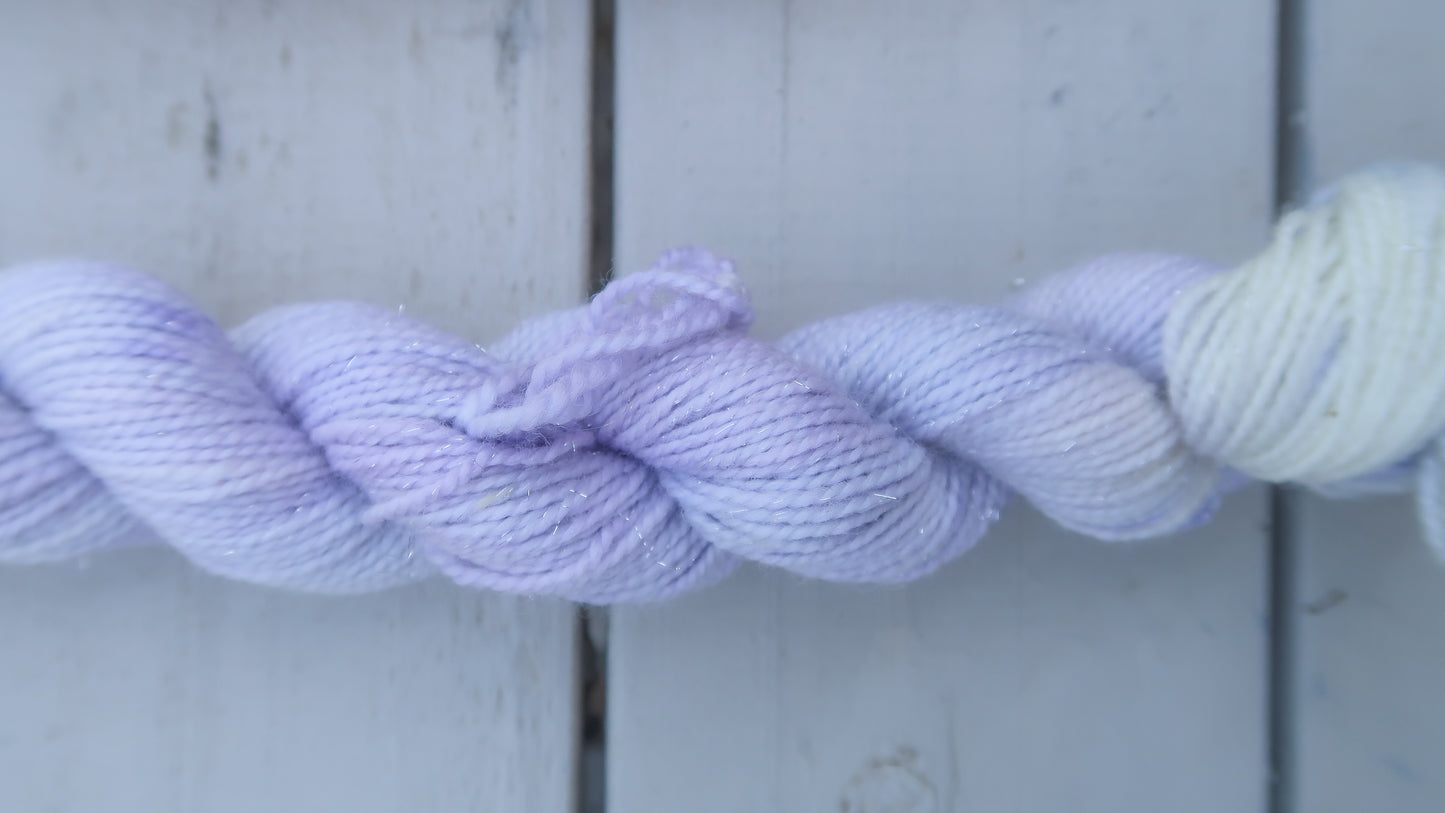 BLUEBERRY CHEESECAKE Handdyed Yarn from The Ice Cream Collection // Dyed to Order