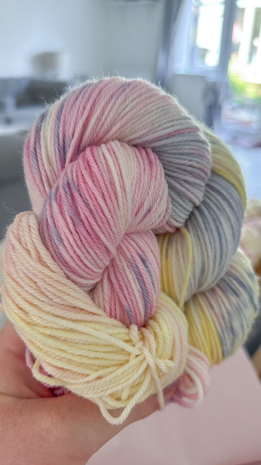 Pansies Handdyed Yarn // Dyed to Order