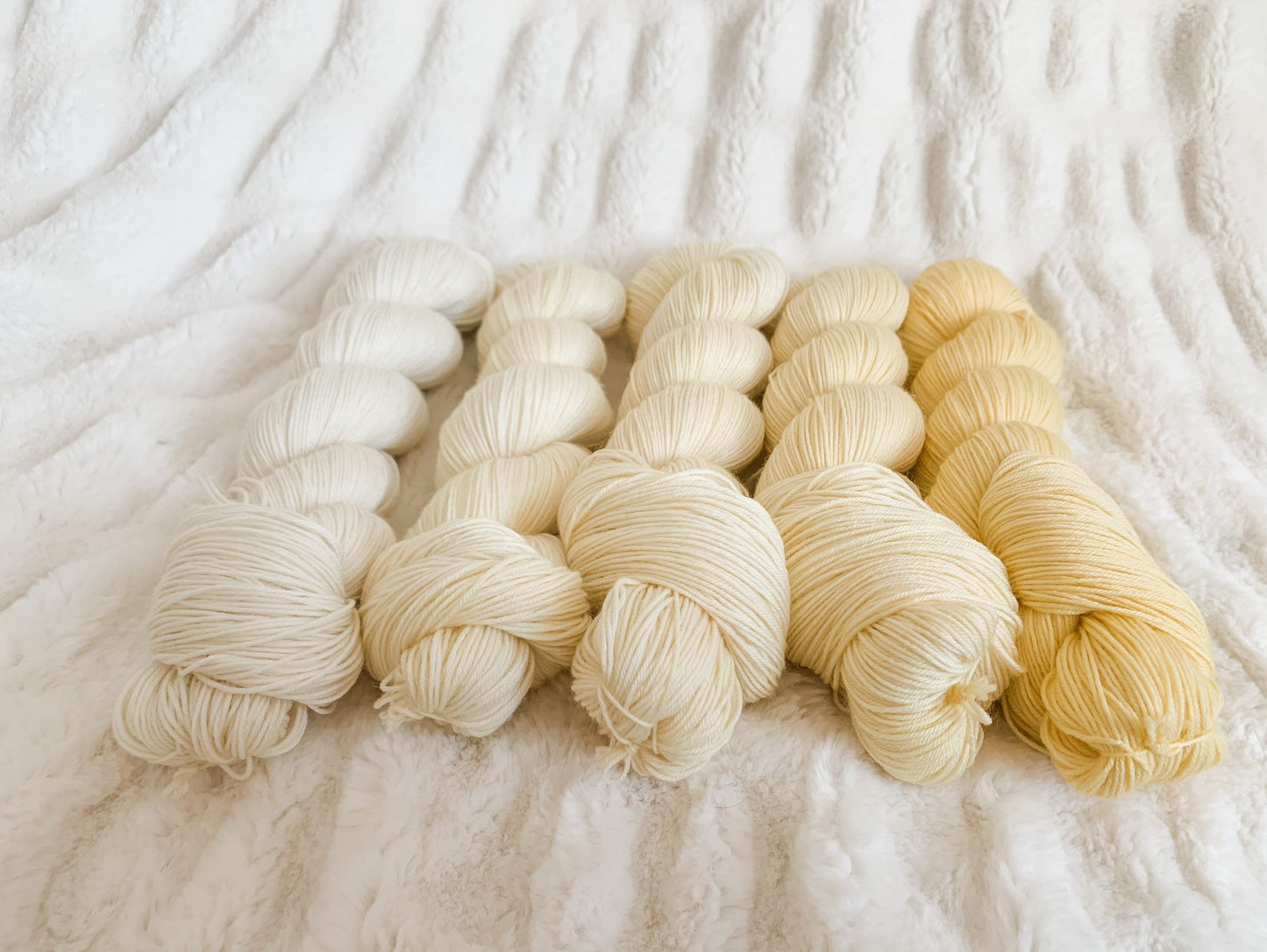 Buttercup Fade Set on sock or DK, full or mini skeins