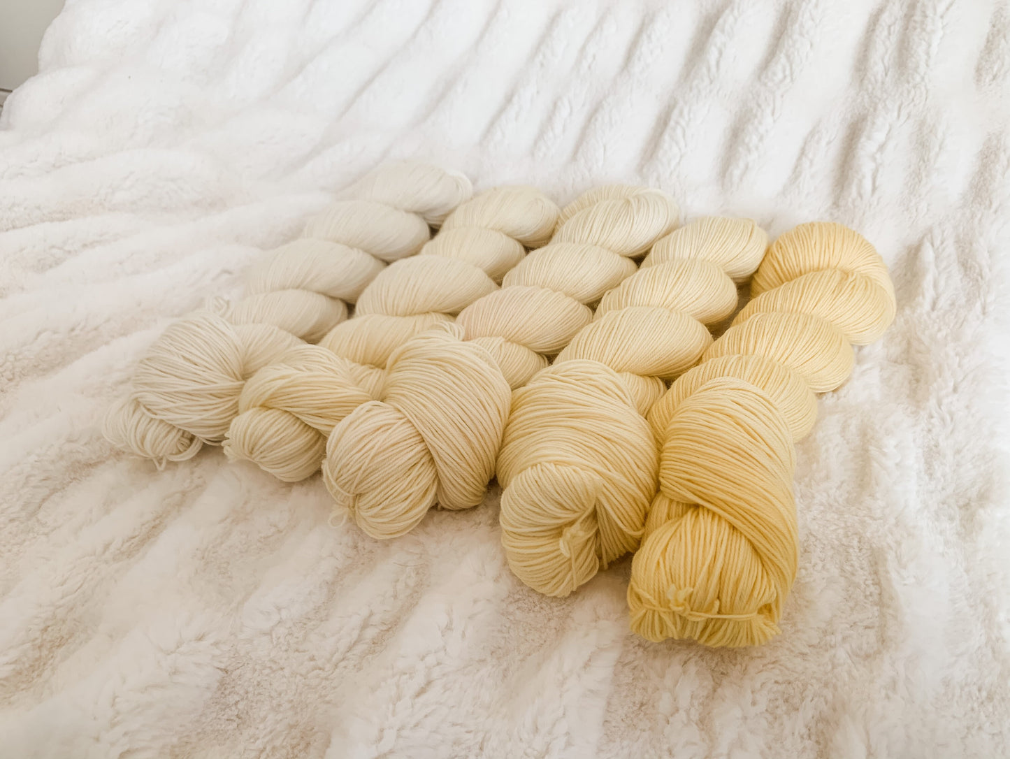 Buttercup Fade Set on sock or DK, full or mini skeins