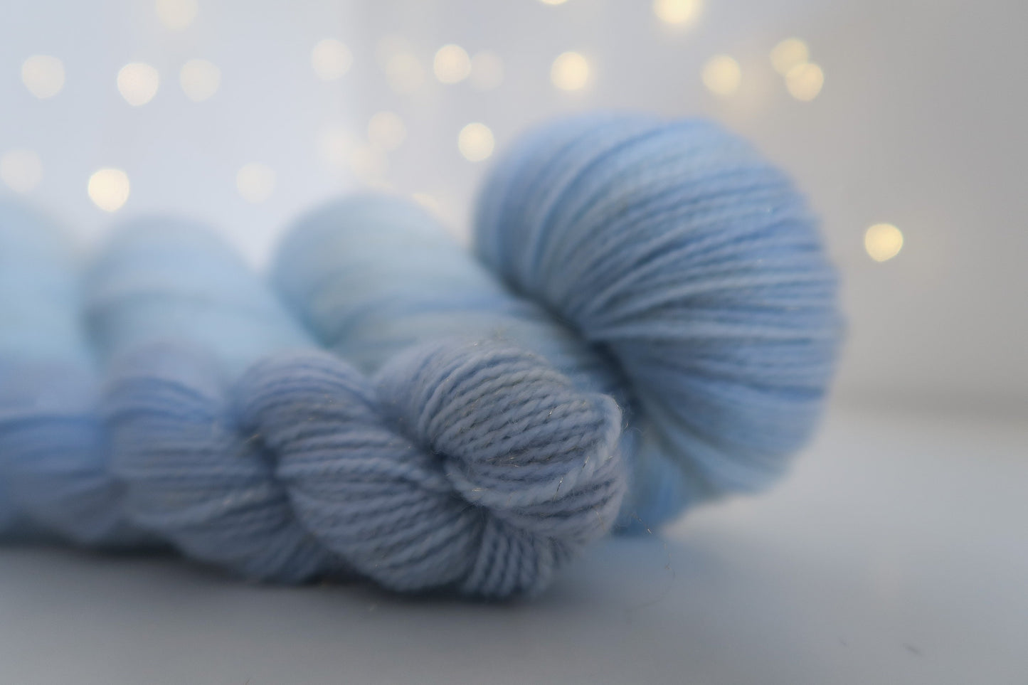 China Blue Sock Set // HANDDYED YARN sock, dk, sparkle sock, pastel yarn, custom yarn