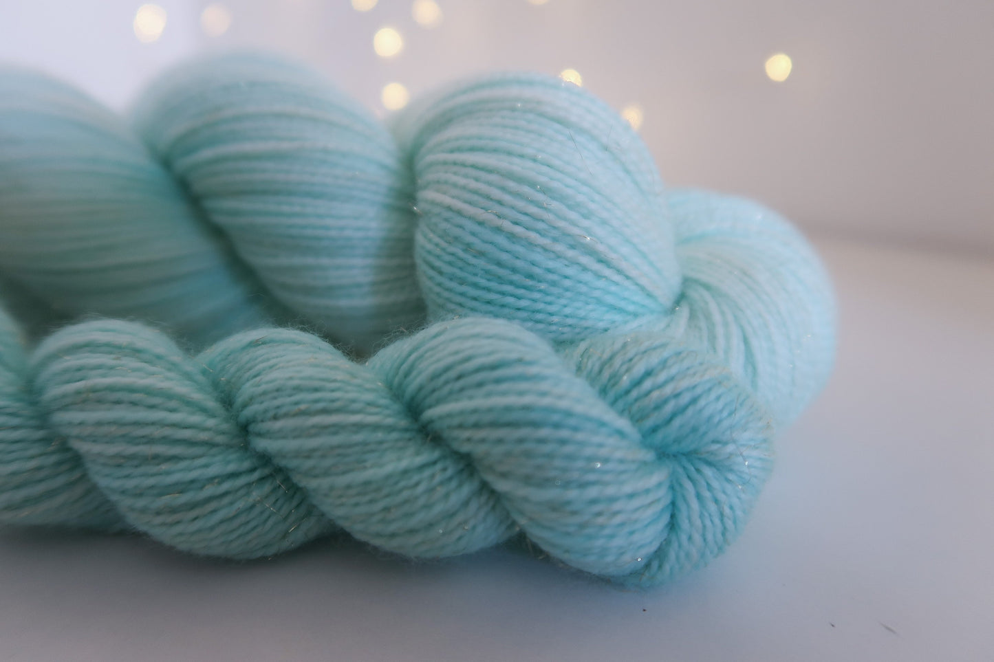 Morning Frost Sock Set // HANDDYED YARN sock, dk, sparkle sock, pastel yarn, custom yarn