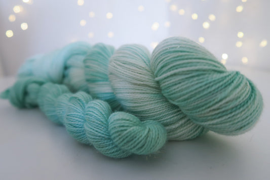 Treats from Tiffany’s Sock Set // HANDDYED YARN sock, dk, sparkle sock, pastel yarn, custom yarn