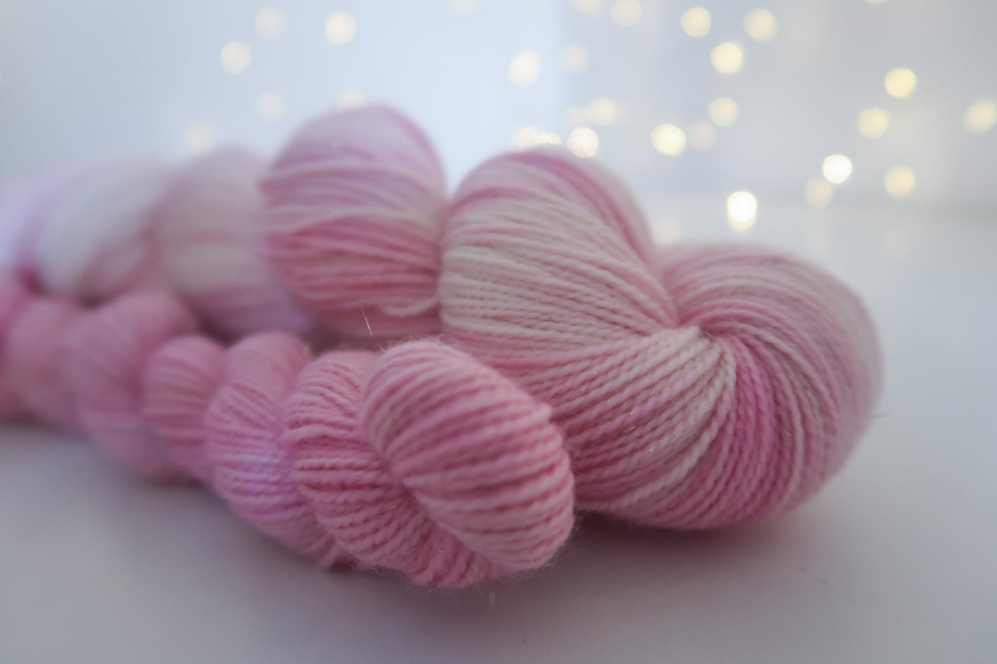 Hyacinth Sock Set // HANDDYED YARN sock, dk, sparkle sock, pastel yarn, custom yarn