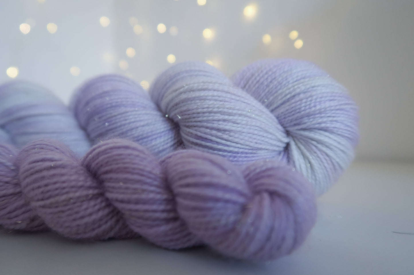 Grape Soda Club Sock Set // HANDDYED YARN sock, dk, sparkle sock, pastel yarn, custom yarn