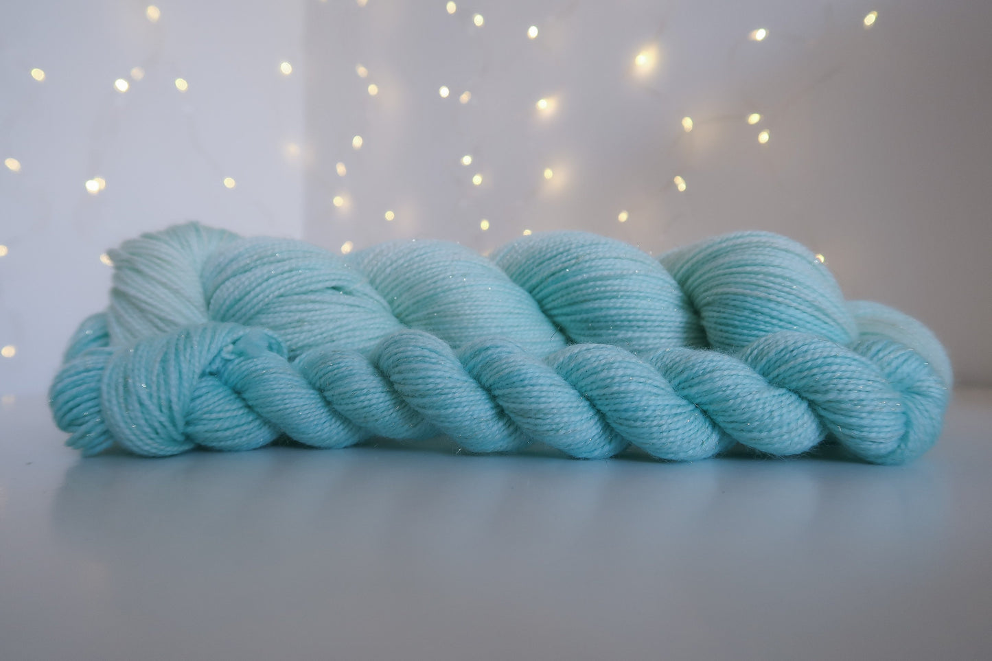 Morning Frost Sock Set // HANDDYED YARN sock, dk, sparkle sock, pastel yarn, custom yarn