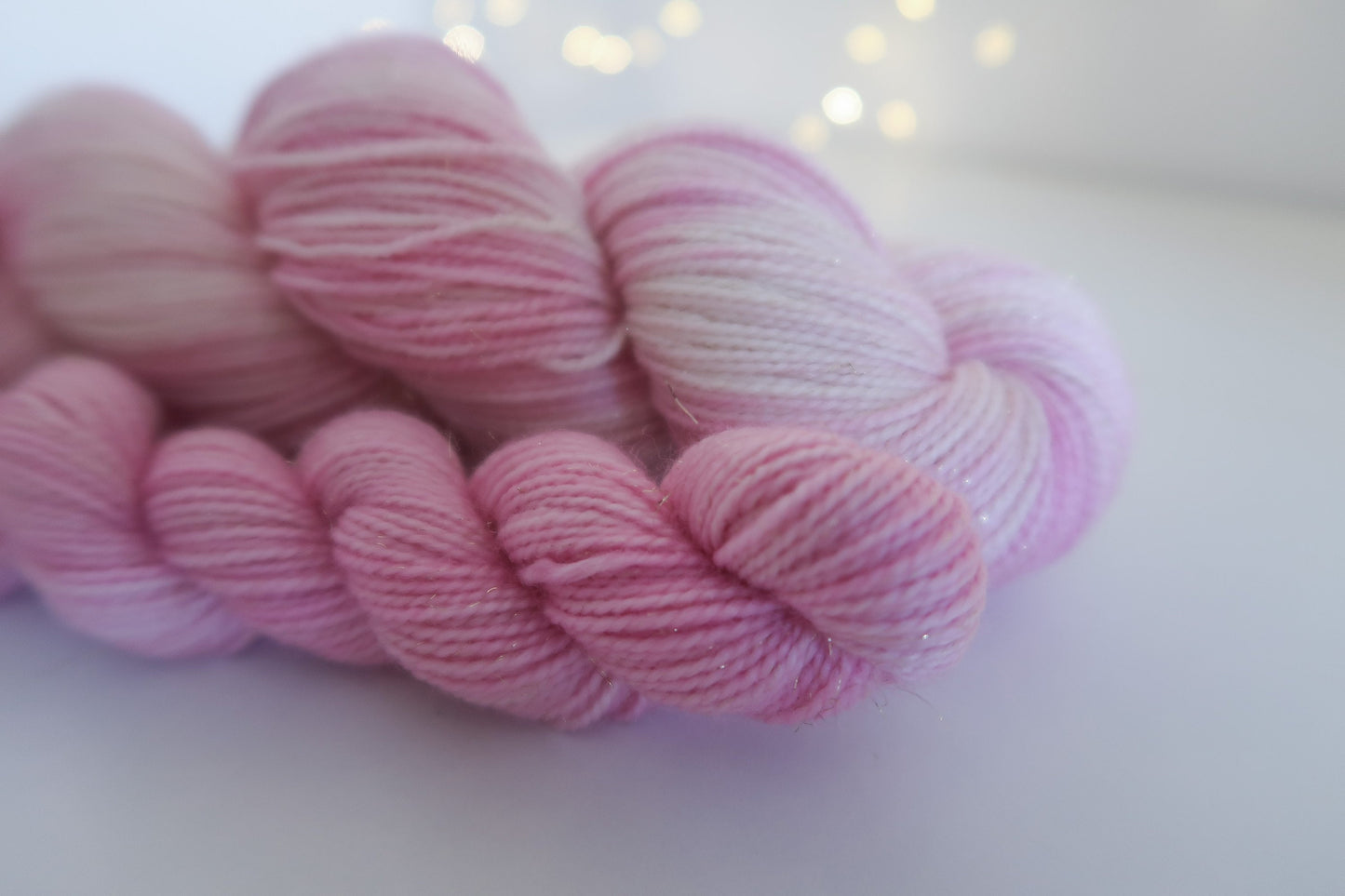 Hyacinth Sock Set // HANDDYED YARN sock, dk, sparkle sock, pastel yarn, custom yarn