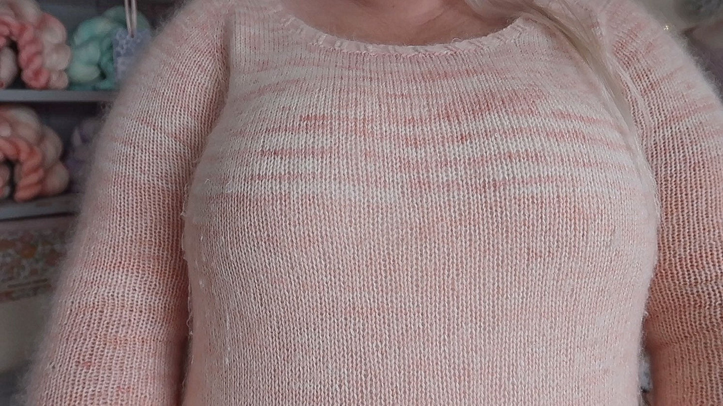 Yarn Set: Suzie Jumper in Peach [as seen on YouTube]