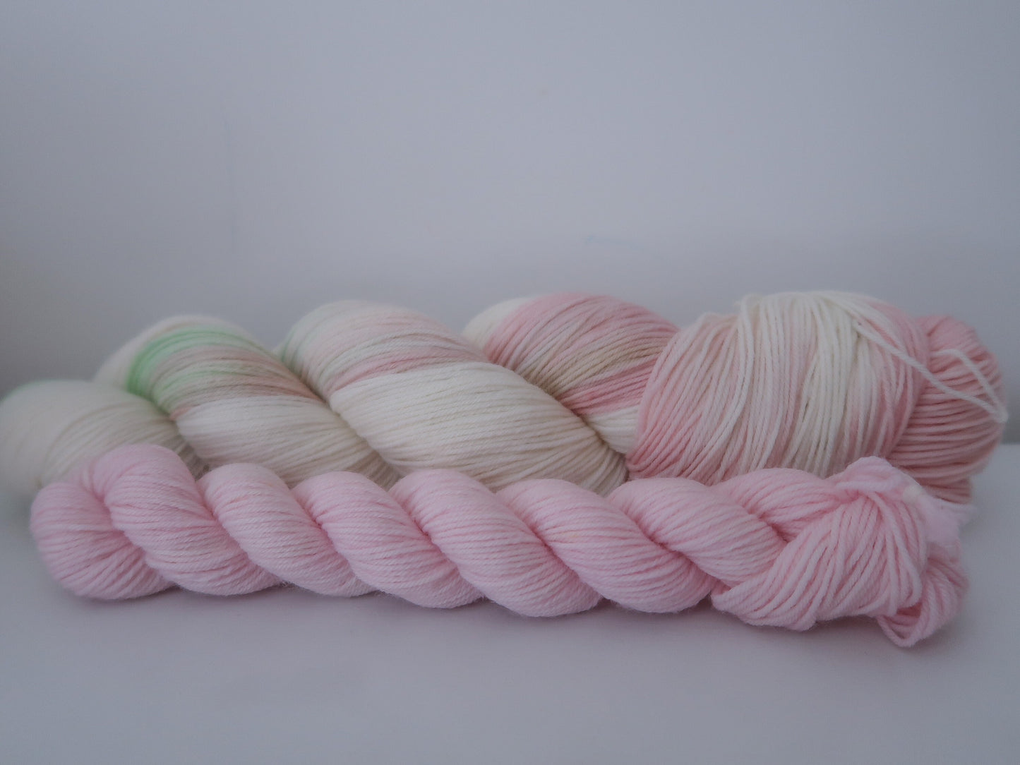 Apple Blossom Sock Set Bundle // Limited Edition // HANDDYED YARN sock, dk, sparkle sock, sock set,