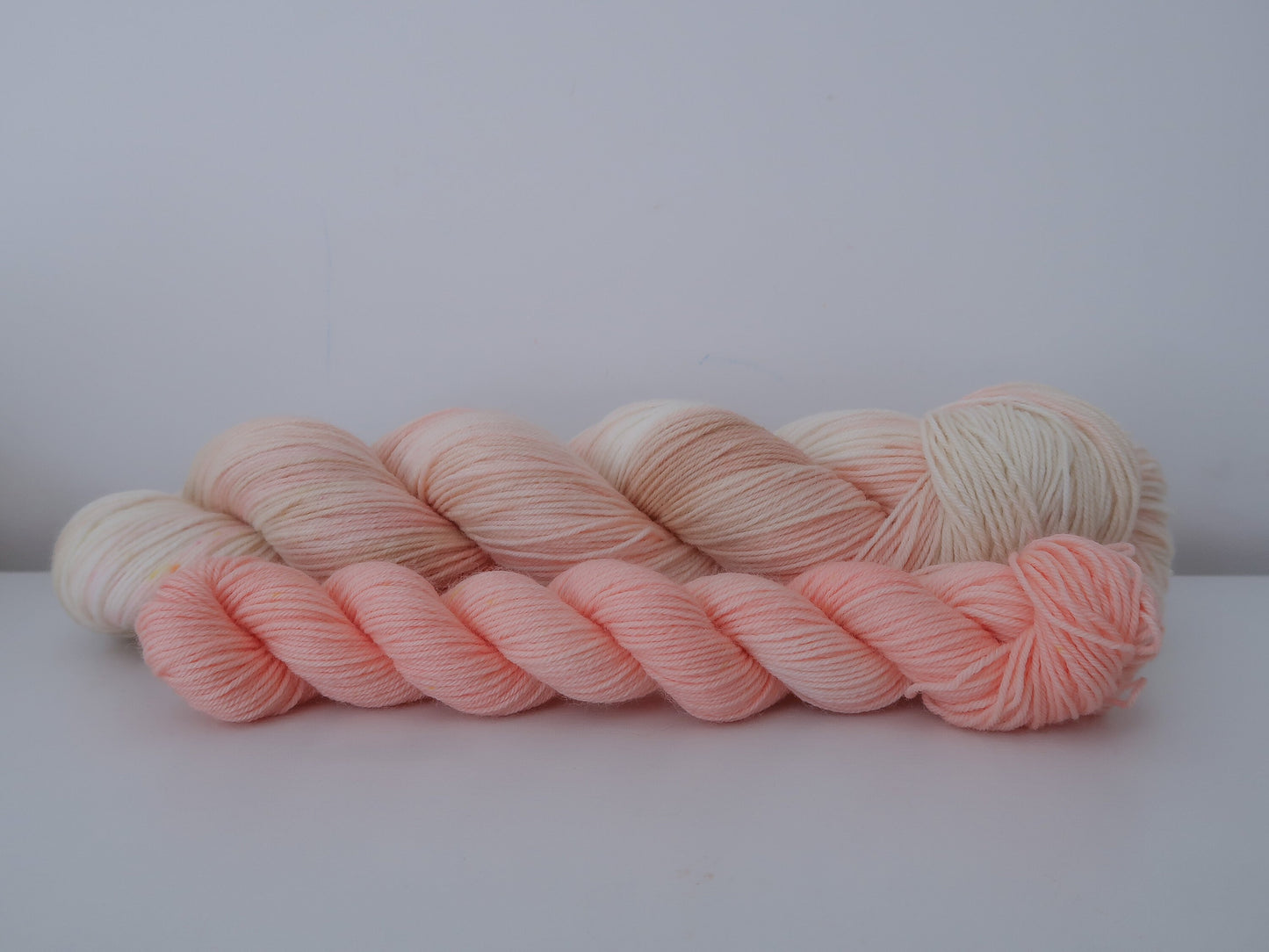 Coral Kisses Sock Set Bundle // Limited Stock // HANDDYED YARN sock, dk, sparkle sock, sock set, progress keeper, stitch marker, shell