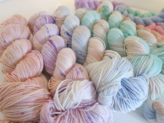 The Nutcracker and the Four Realms Yarn Bundle on Minis or Full Skeins / Handdyed Yarn, sock, sparkle, DK, dyed to order