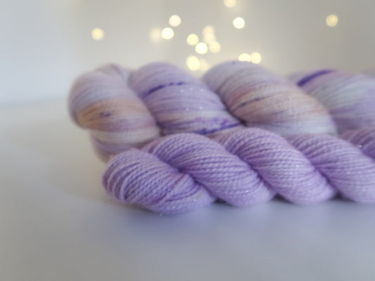 Princess Clara Sock Set A from The Nutcracker and the Four Realms Handdyed Yarn, sock, sparkle, DK, dyed to order