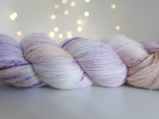 Princess Clara from The Nutcracker and the Four Realms Handdyed Yarn, sock, sparkle, DK, dyed to order